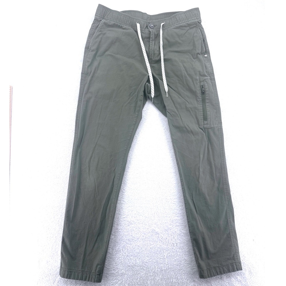 Vuori Womens Ripstop Pants Small Olive Green Drawstring Cargo Jogger Hiking